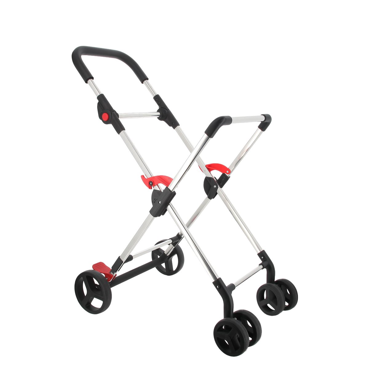 BB BASKET DENIM - Chariot de course Pliable - 4 roues - Bleu marine bleu marine, ROLSER