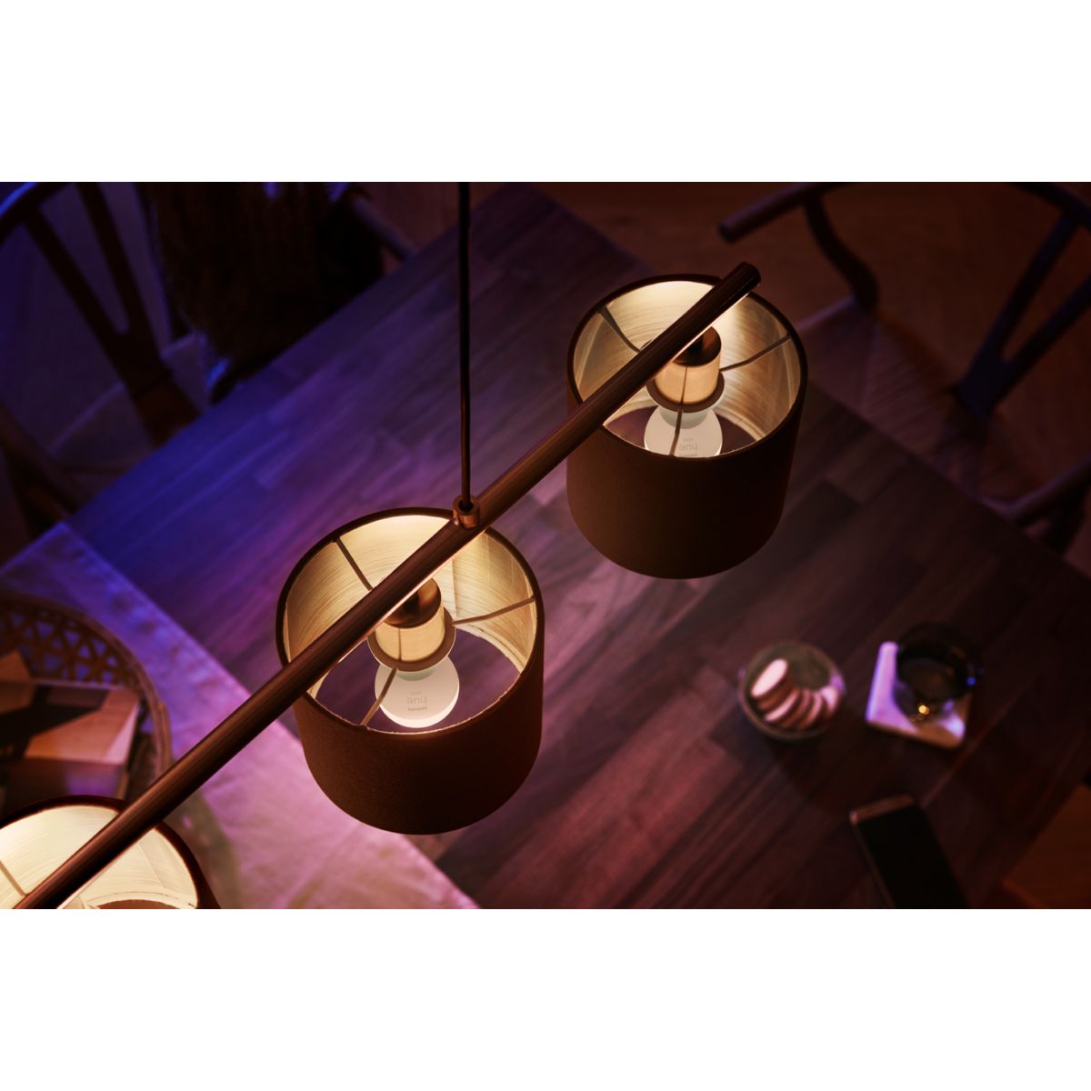 Ampoule LED connectée E14 White Sphérique pack de 2 blanc, PHILIPS HUE