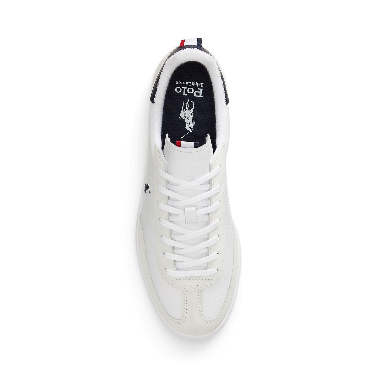 Bedford Rib Leather Trainers white/red/blue, POLO RALPH LAUREN
