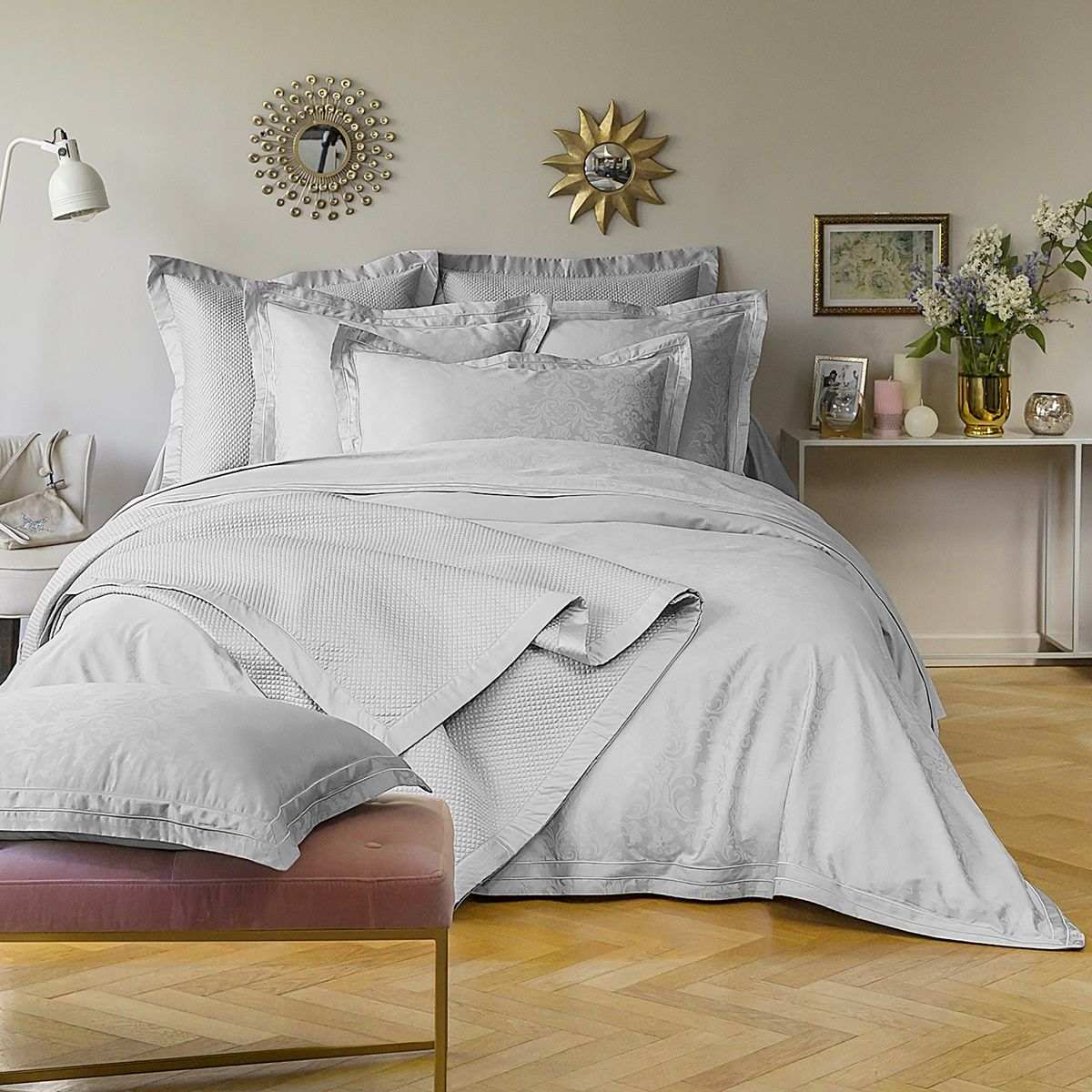 Housse De Couette   Satin De Coton - CHARME ivoire, TRADITION DES VOSGES