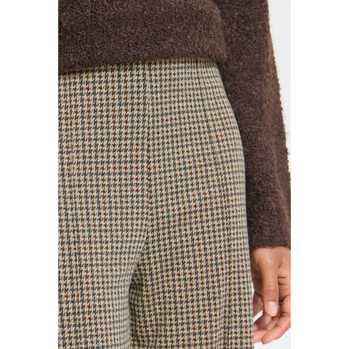Décontracté marron brown check, ICHI