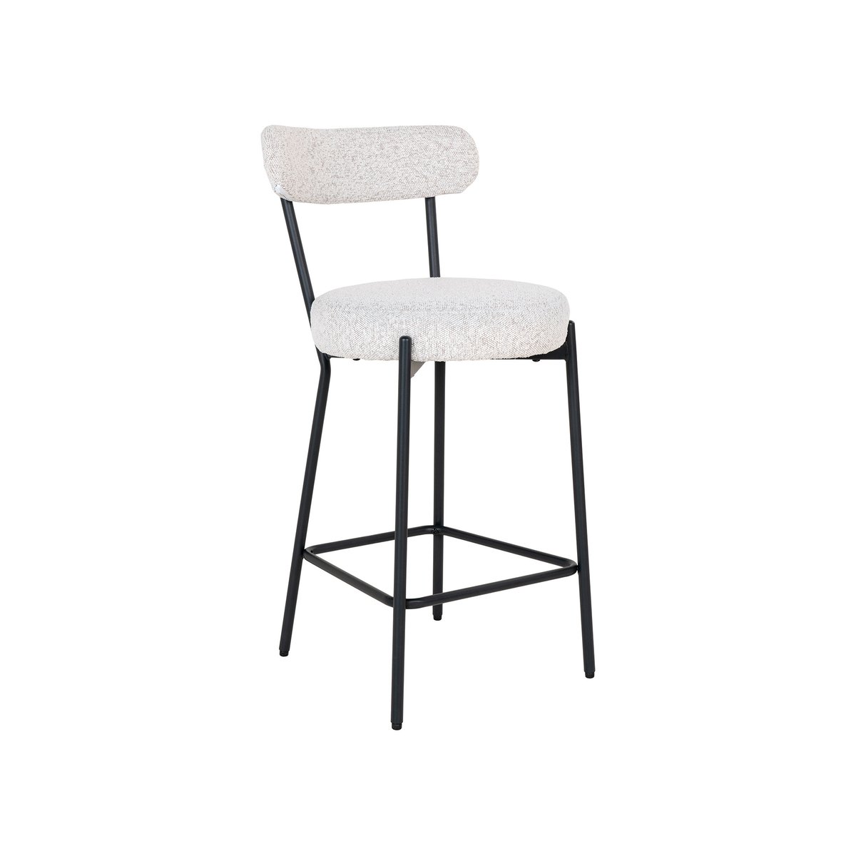 Tabouret de bar - 90 cm - IVANEC noir / blanc, BEST MOBILIER