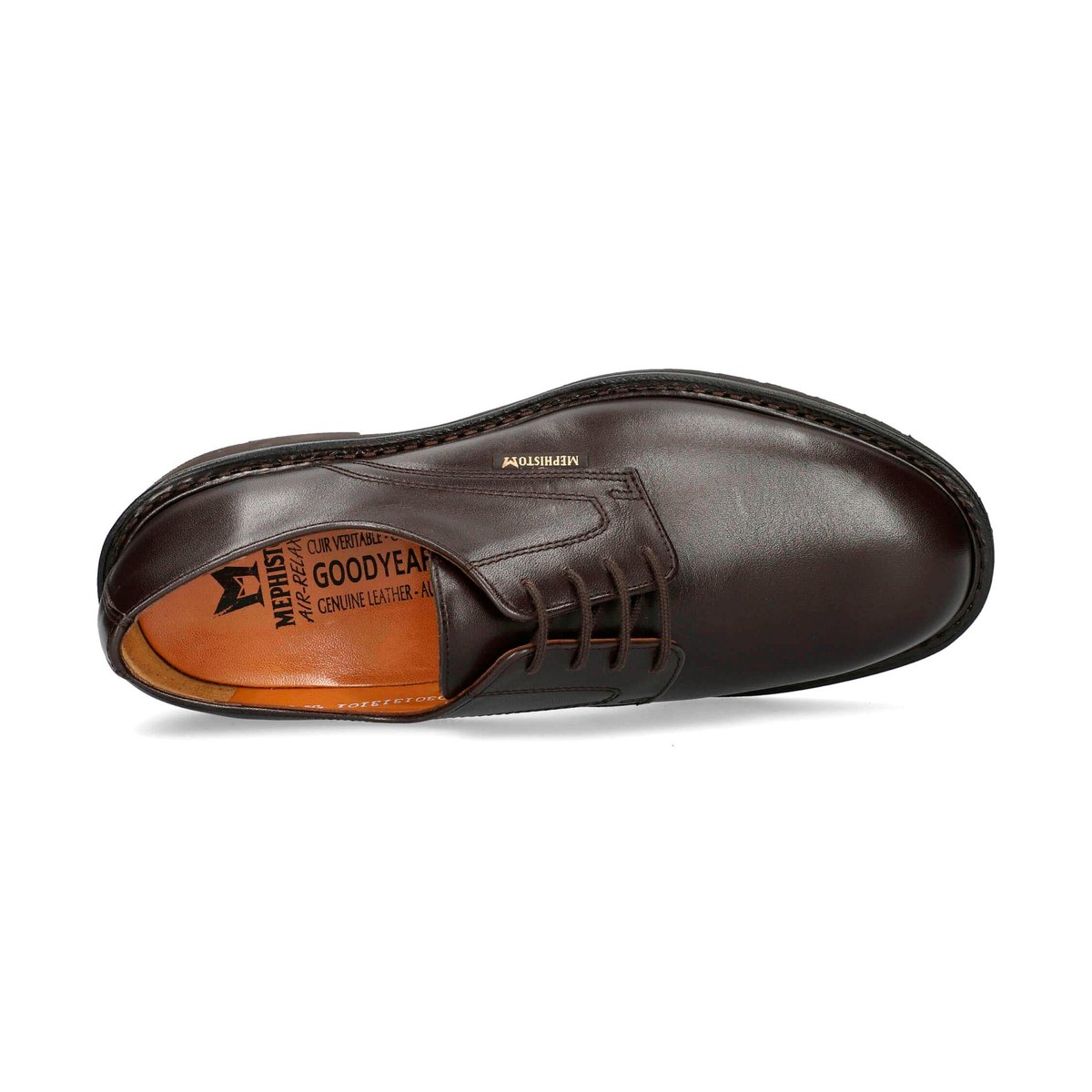 Goodyear en cuir MARLON marron foncé 1574, MEPHISTO