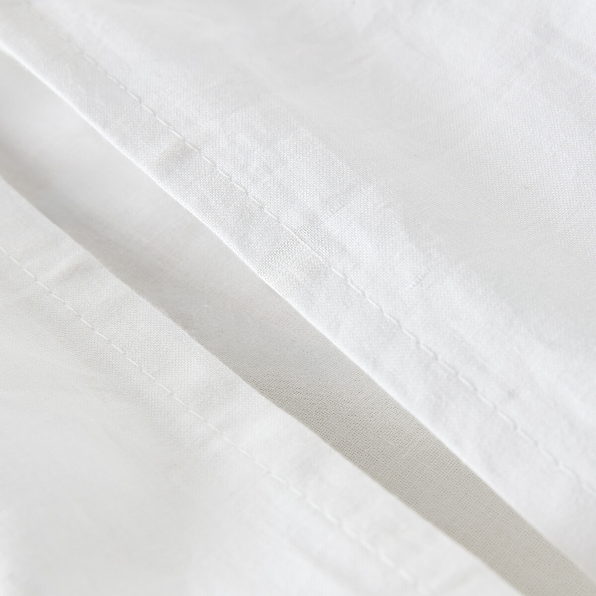 Malo Striped Cotton Duvet Cover white/navy, LA REDOUTE INTERIEURS