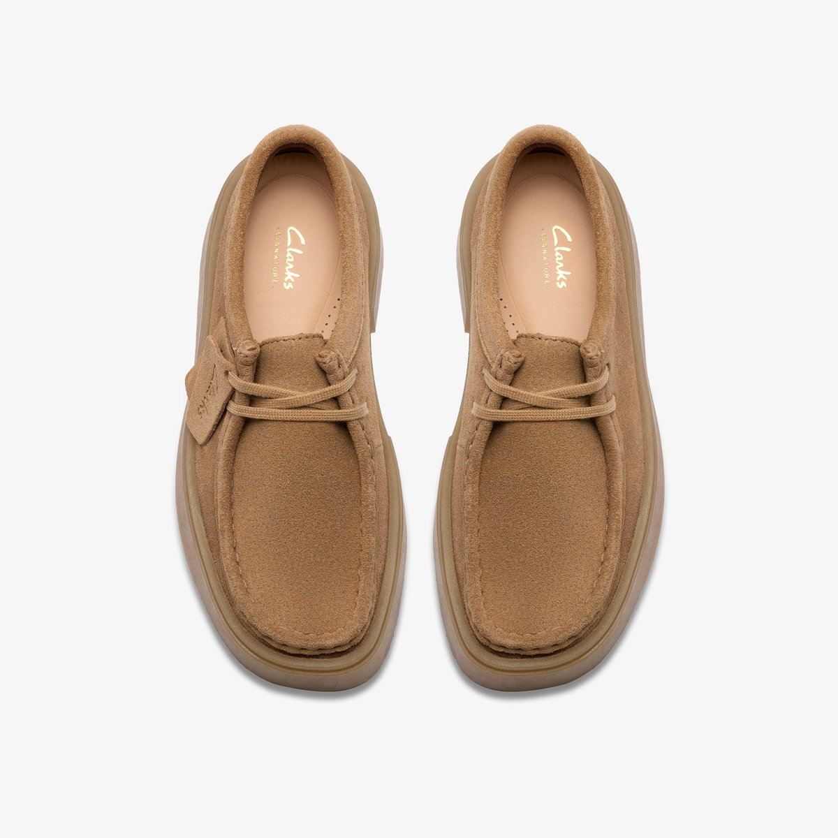 Derbies richelieus Suède TORVIEW W beige sable, CLARKS