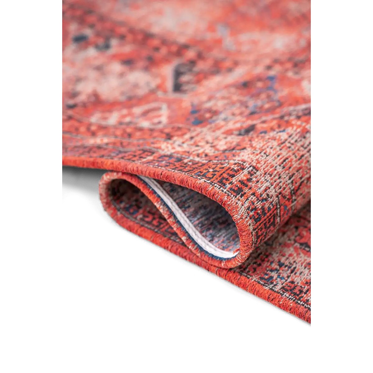 Tapis tissé plat style orient AGHA rouge, NOVATREND