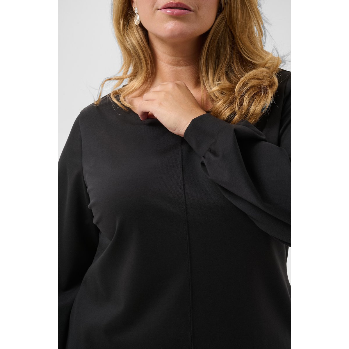 Robe noir black deep, KAFFE CURVE