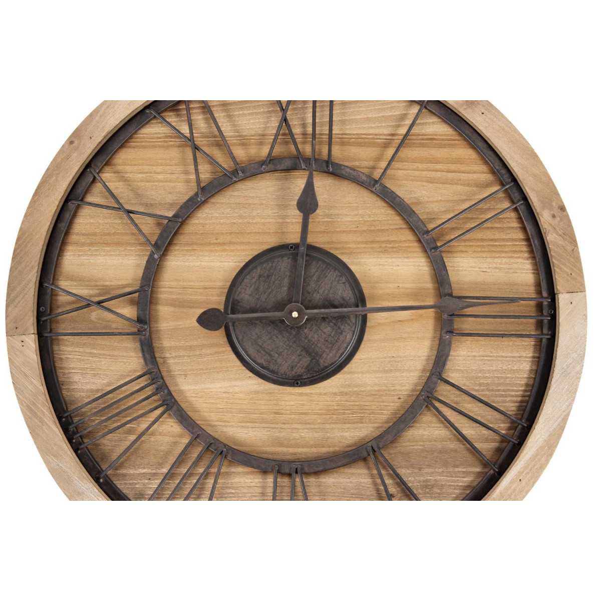 Grande horloge ancienne marron, DECORATION D’AUTREFOIS