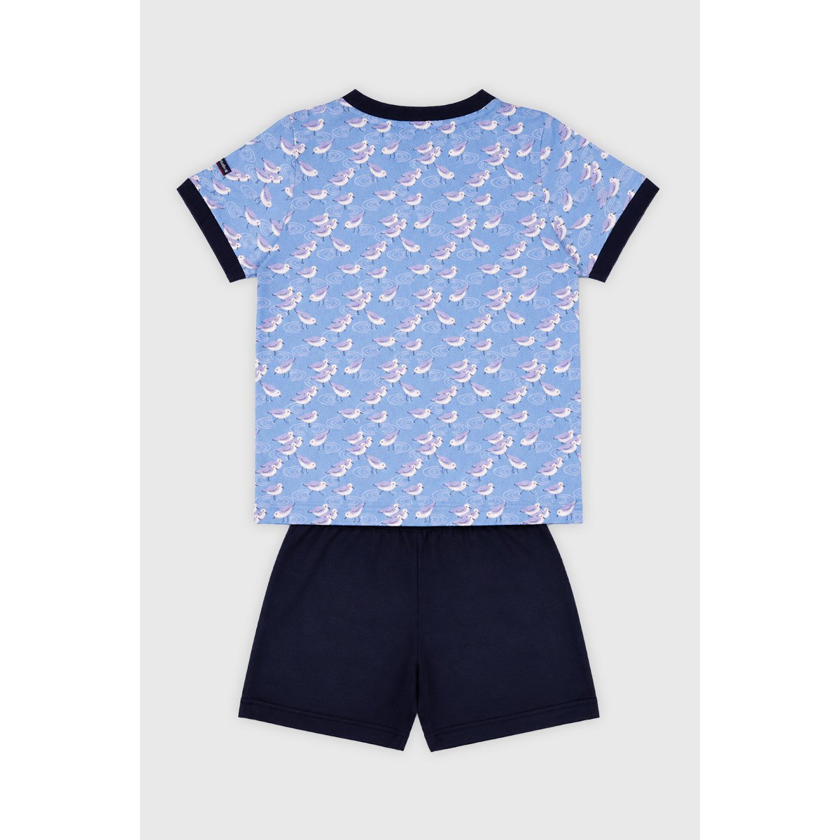 Coton Pyjashort oiseaux pour enfant imprimé oiseaux, ARMOR-LUX