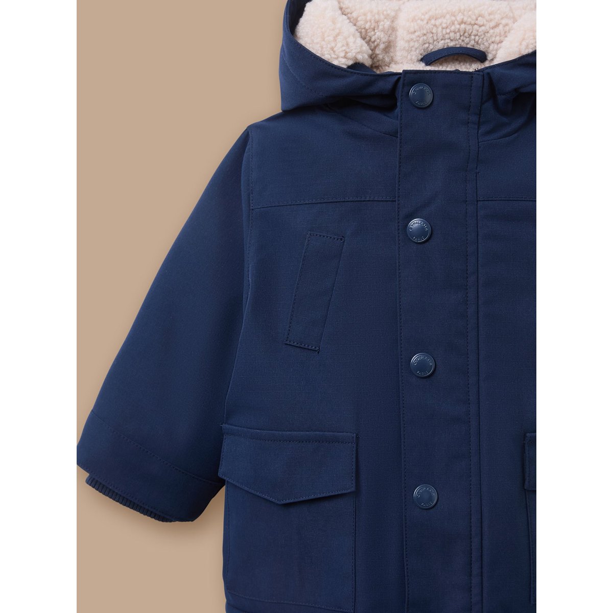 Parka doublée sherpa marine, CYRILLUS