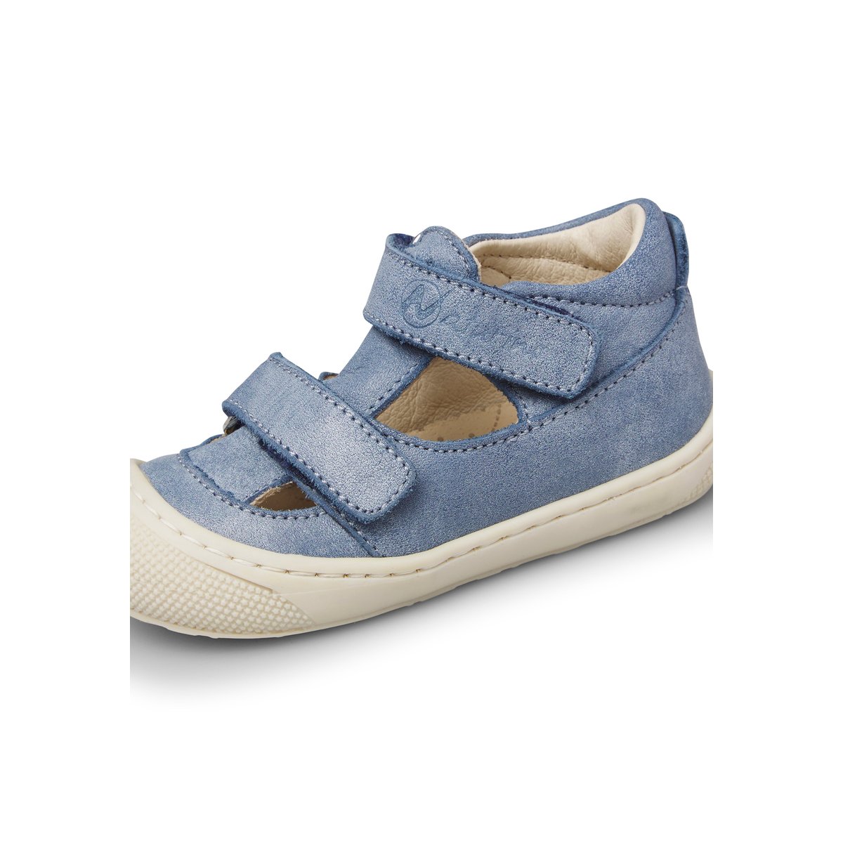 Sandales semi-fermées en cuir PUFFY marine-, NATURINO