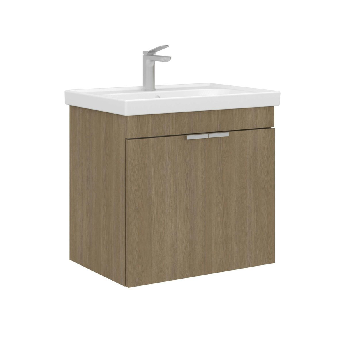 Meuble vasque suspendu 60 cm NEA chêne, PIER IMPORT