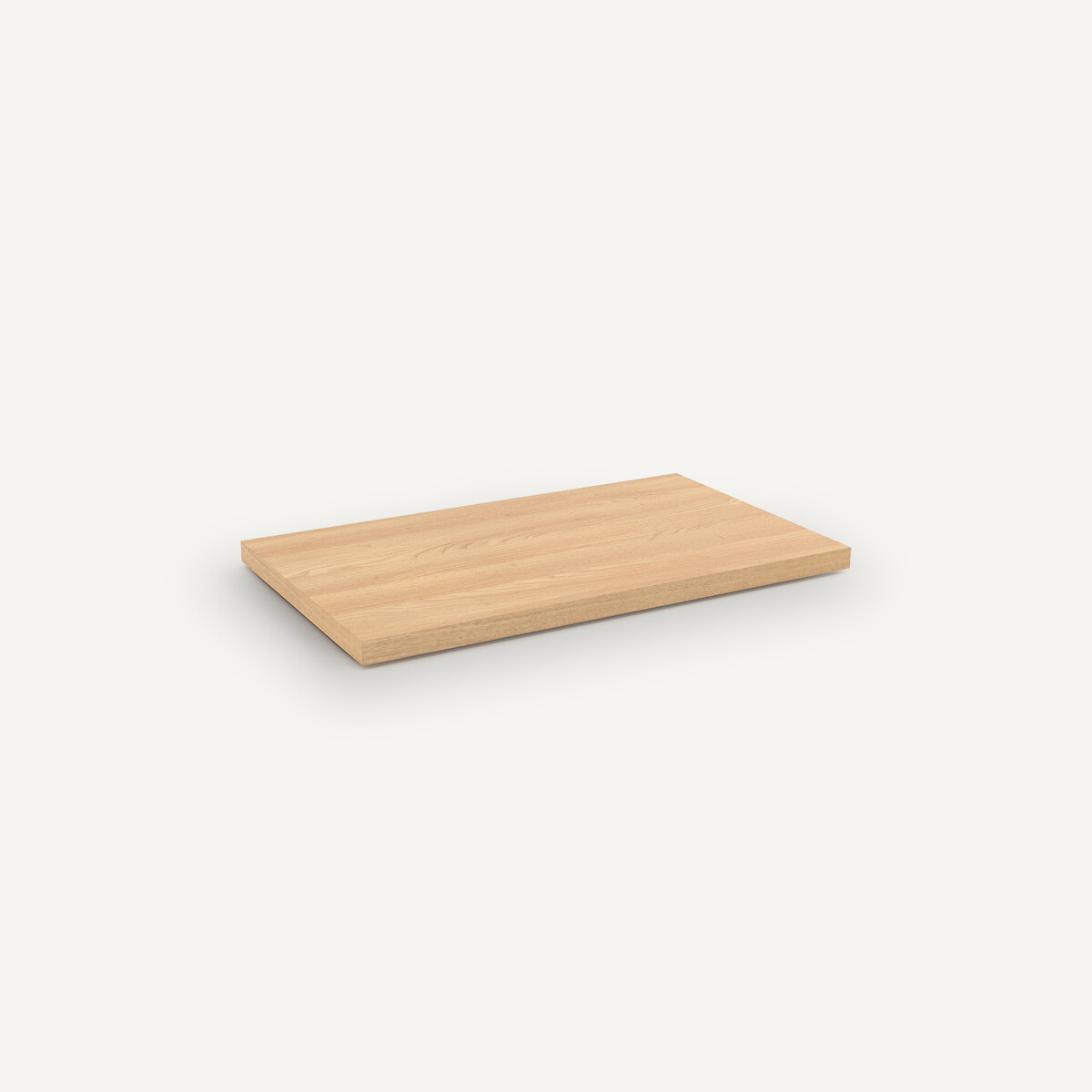 Lot de 2 étagères L60 cm plaqué chêne, Johanez chêne naturel, AM.PM
