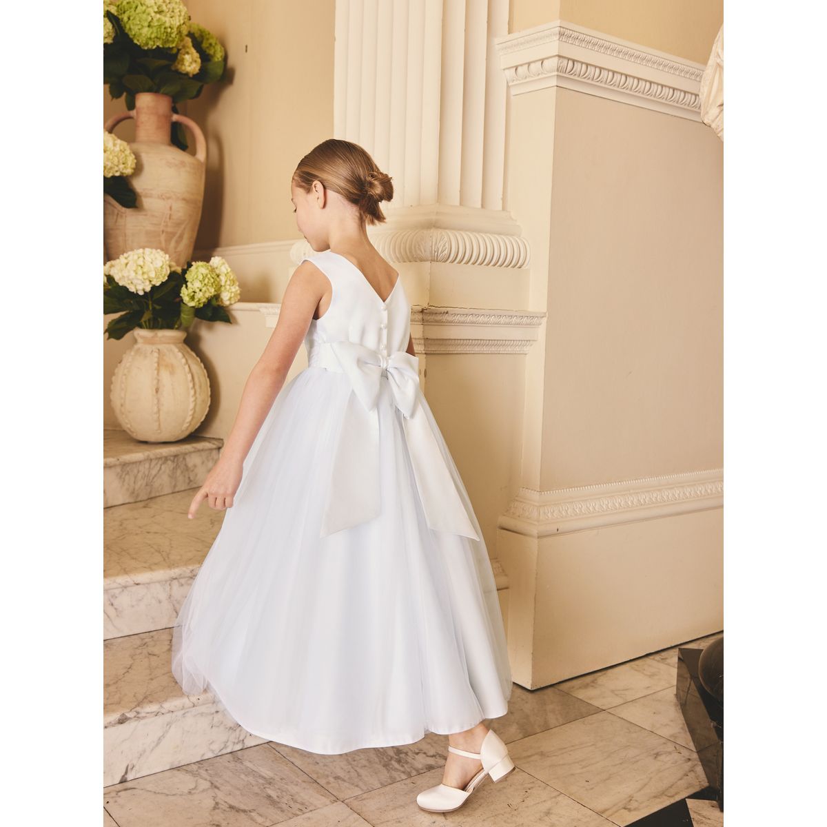 Robe de demoiselle d'honneur avec nœud blanc, NEXT