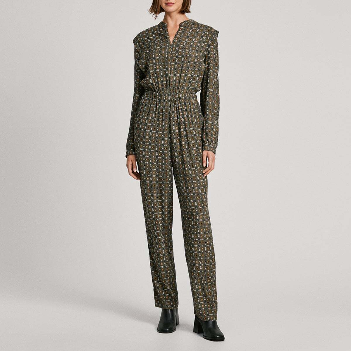 Combinaison Longue À Imprimé Floral vert feuille, PEPE JEANS