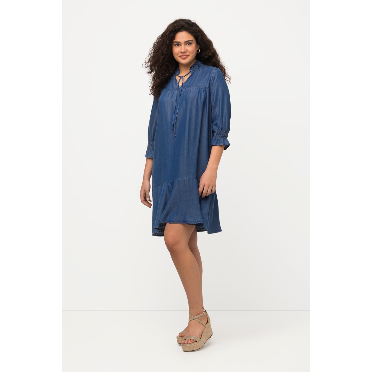 Robe en Lyocell bleu jean, ULLA POPKEN
