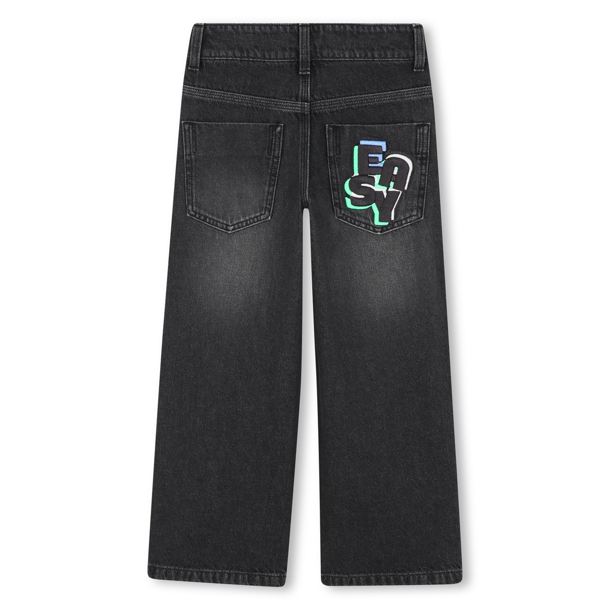 Pantalone in denim 5 tasche denim black lave, BILLIEBLUSH