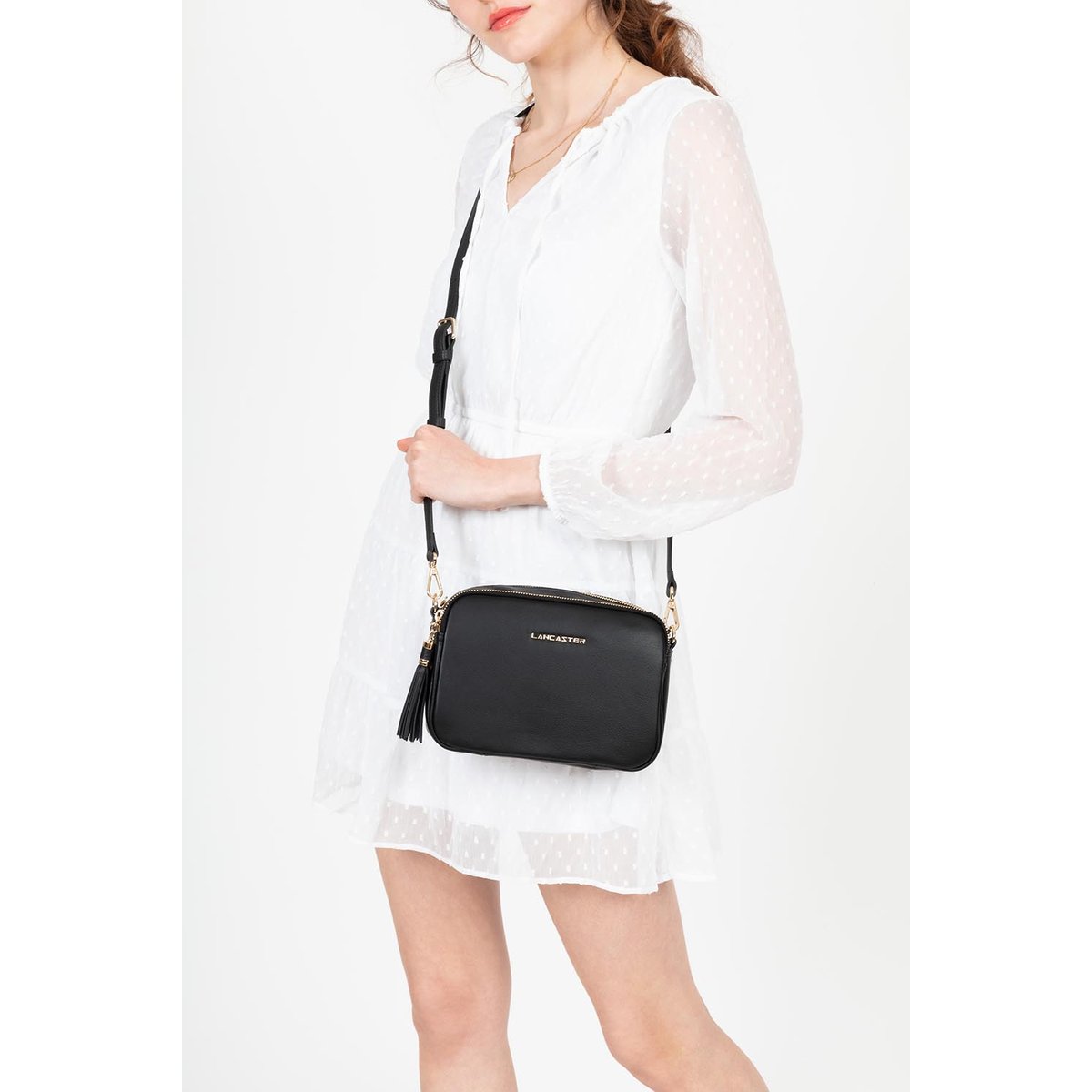 Sac trotteur MADEMOISELLE ANA noir, LANCASTER
