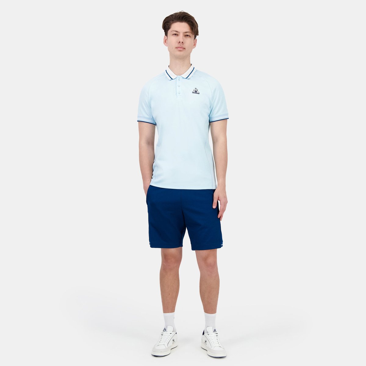 Polo Héritage quiet tide, LE COQ SPORTIF