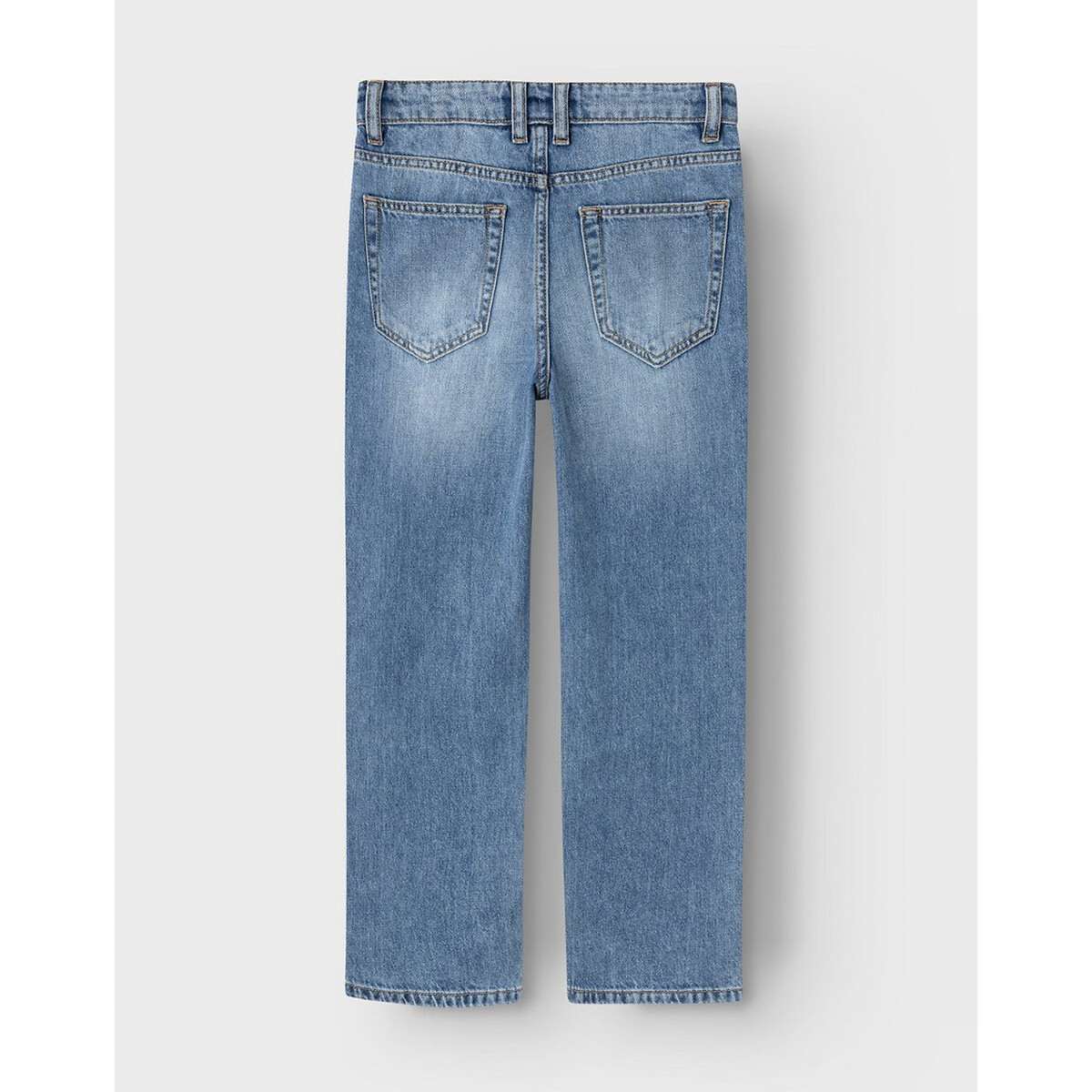 Mid Rise Straight Jeans denim blue, NAME IT
