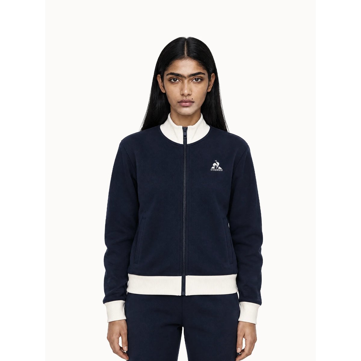Sweat zippé Héritage bleu, LE COQ SPORTIF