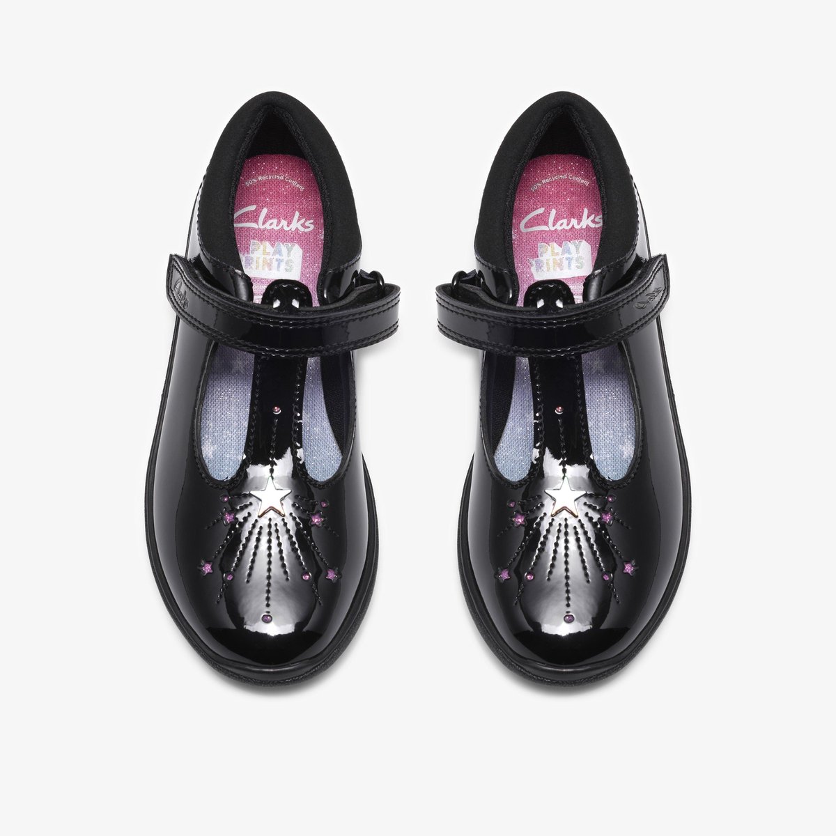 Derbies Brevet Ajustement Étroit RELDA MAGIC K noir, CLARKS