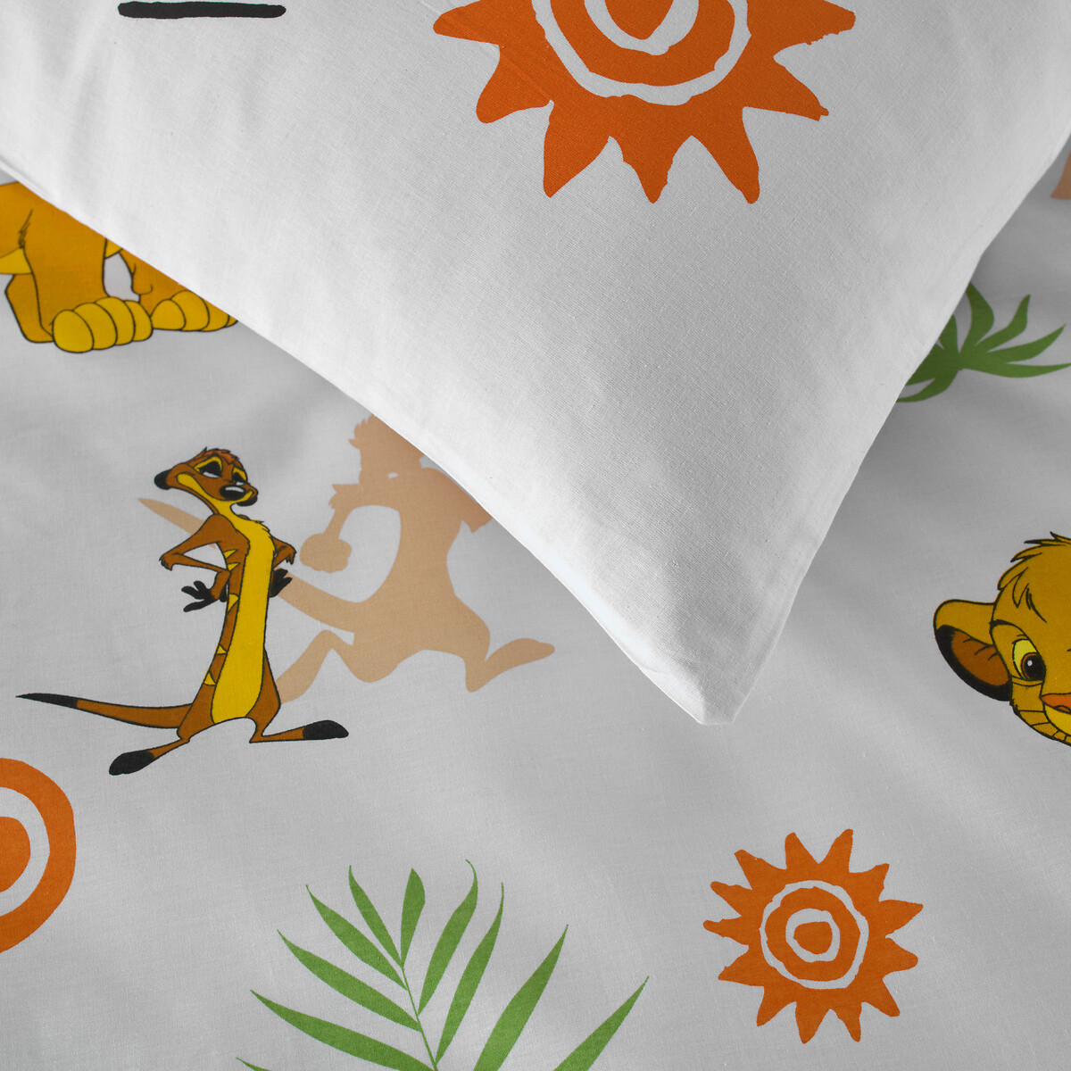 Parure de lit enfant, coton, DISNEY Roi Lion Pampa imprimé, DISNEY LE ROI LION