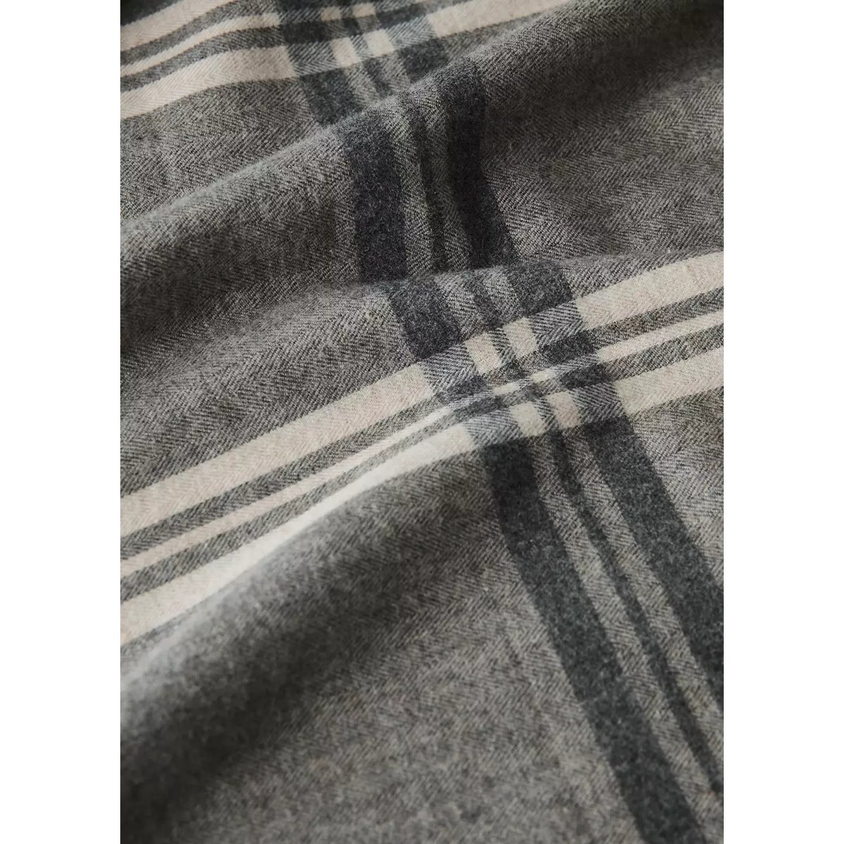 Housse de couette de Noël 100 % coton à carreaux lit 90 cm sable, MANGO HOME