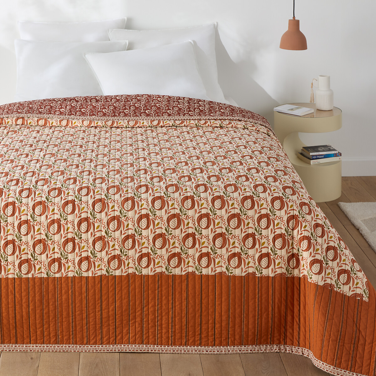 Couvre-lit Kantha coton lavé Aldea multicolore, LA REDOUTE INTERIEURS