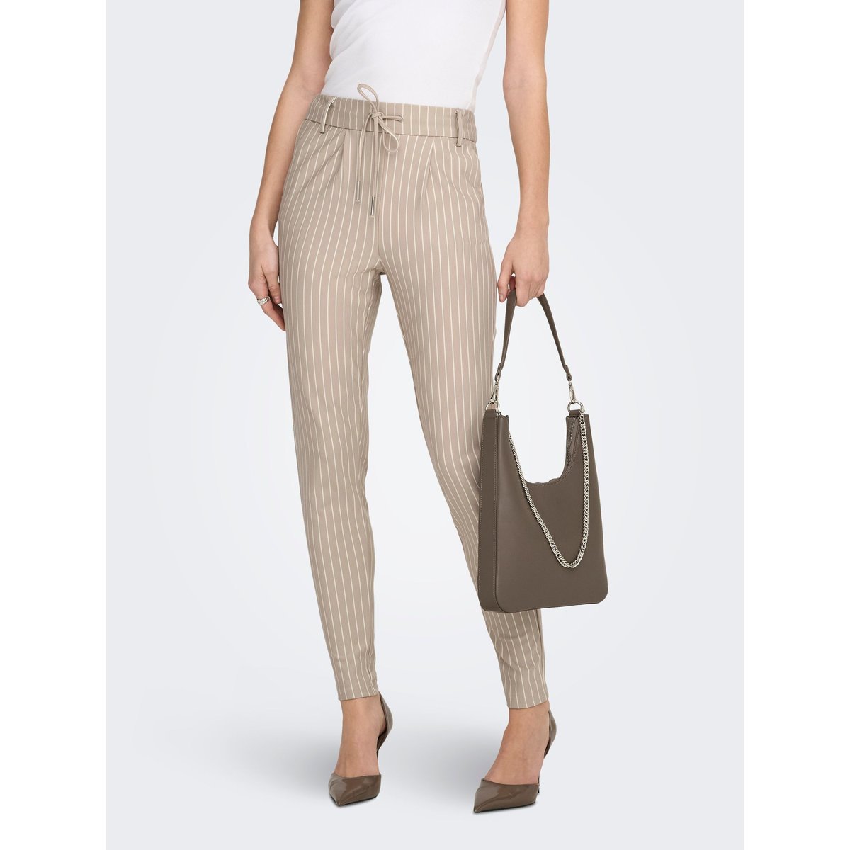 Pantalon À Jambe Large beige - humus 2, ONLY