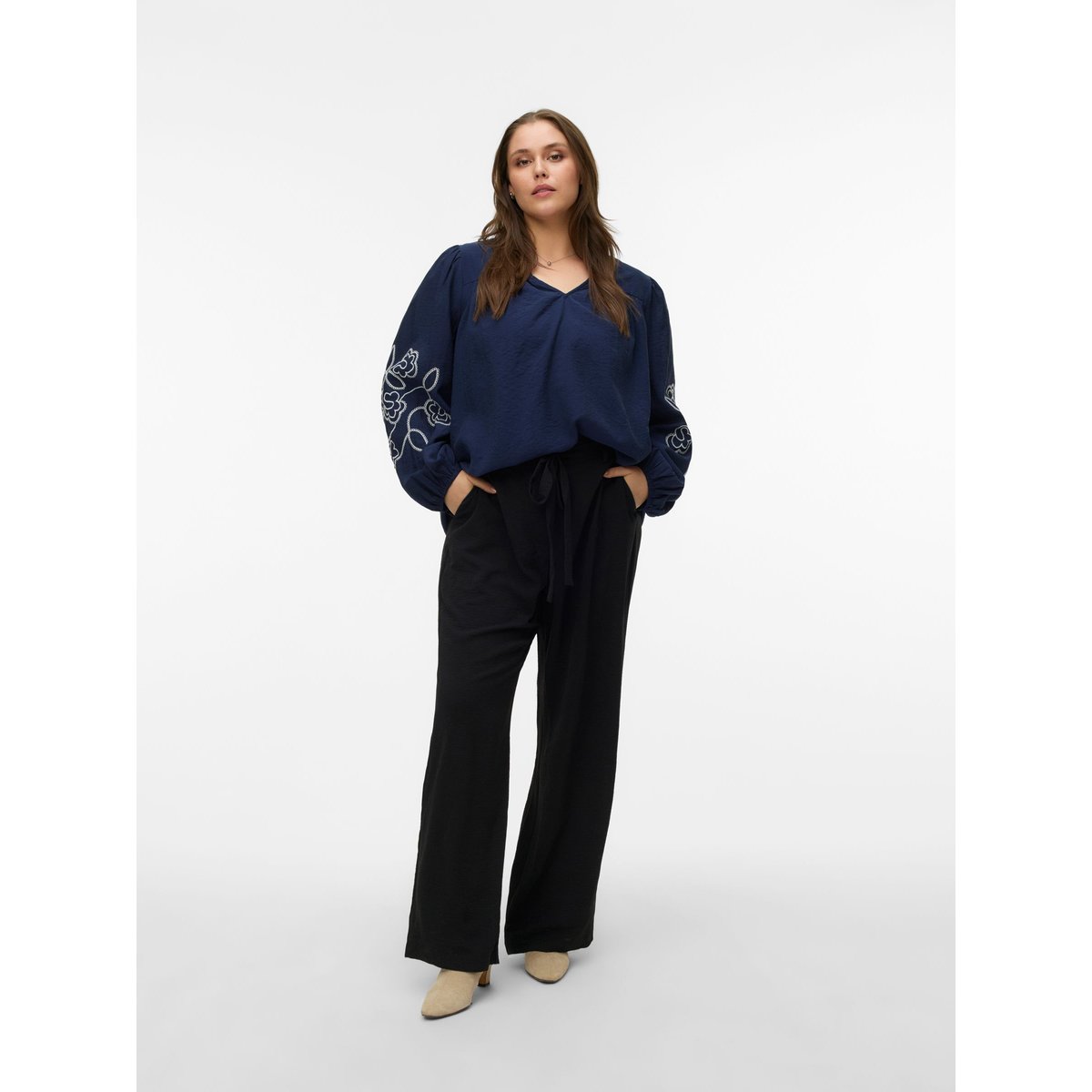 Pantalon À Jambe Large noire - black, VERO MODA