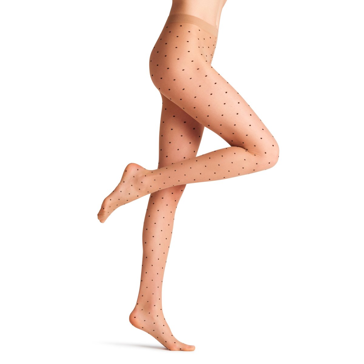 Collant Dot Bicolor 15 Transparent beige, FALKE