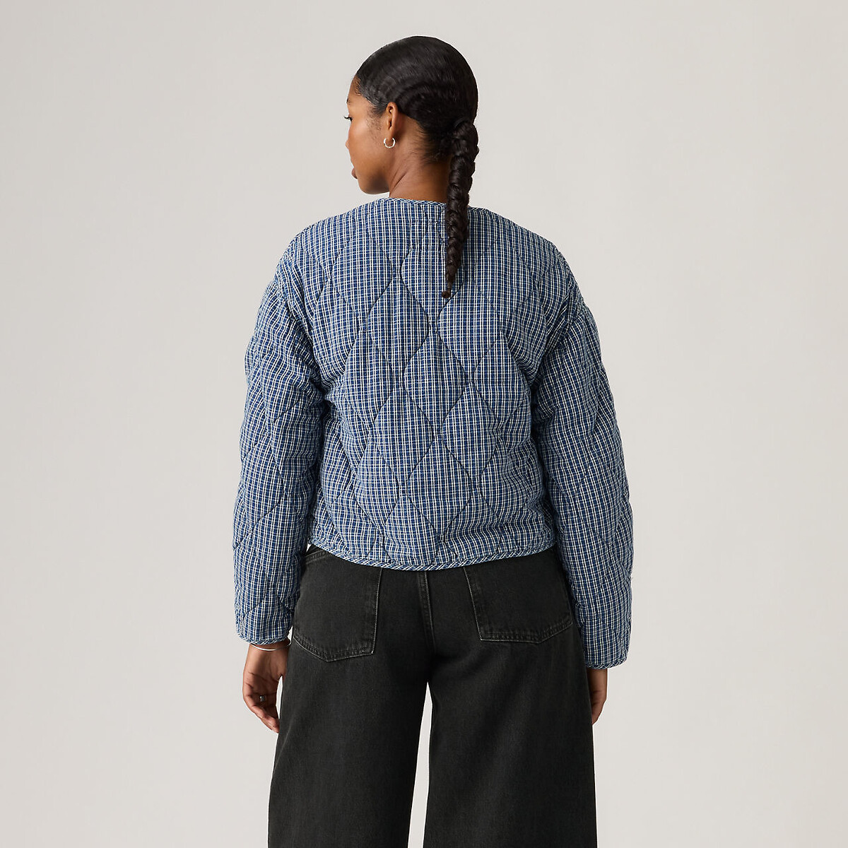 Veste matelassée à nouer rayé bleu/blanc, LEVI'S