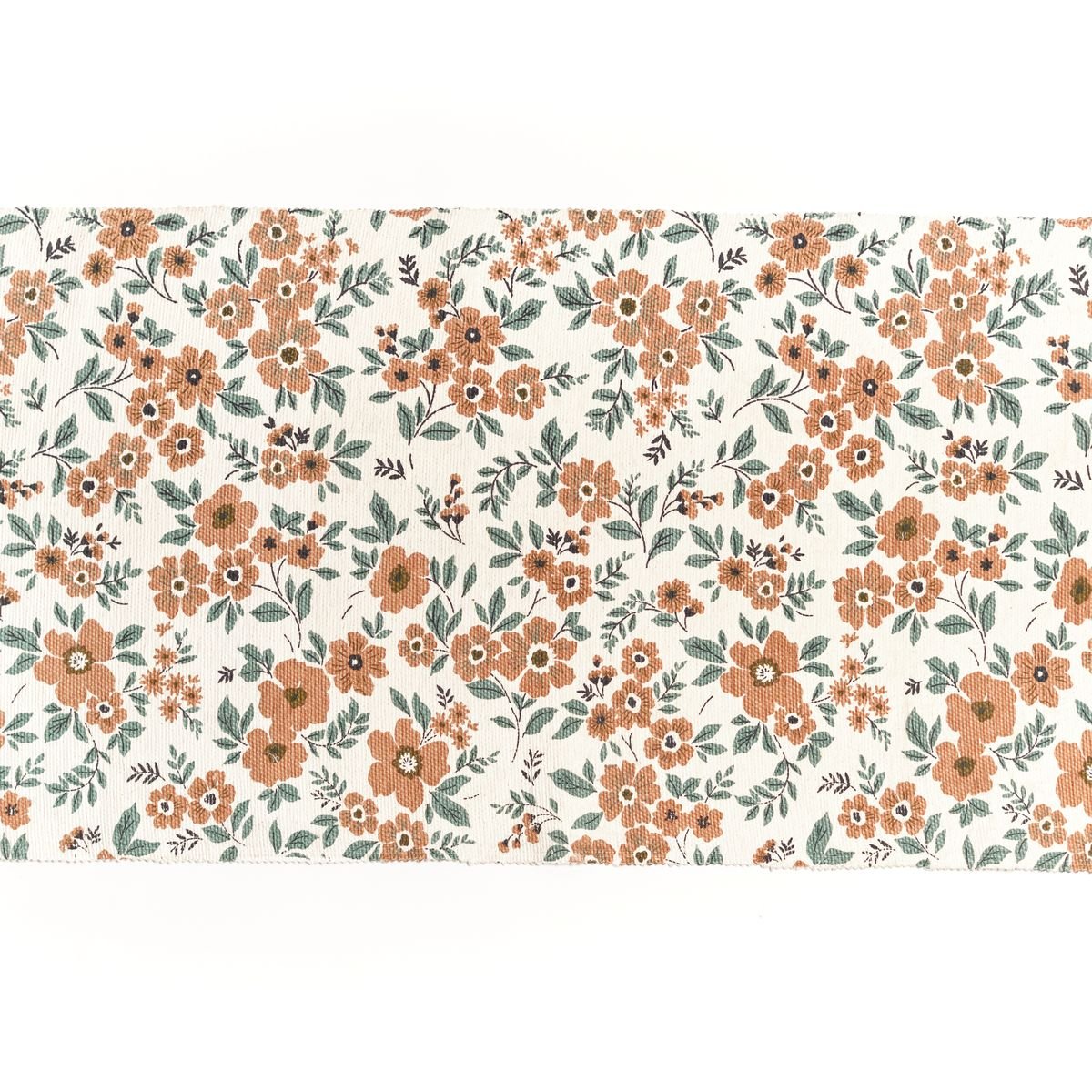 Tapis imprimé floral coton FUNNY LIBERTY rose, TODAY