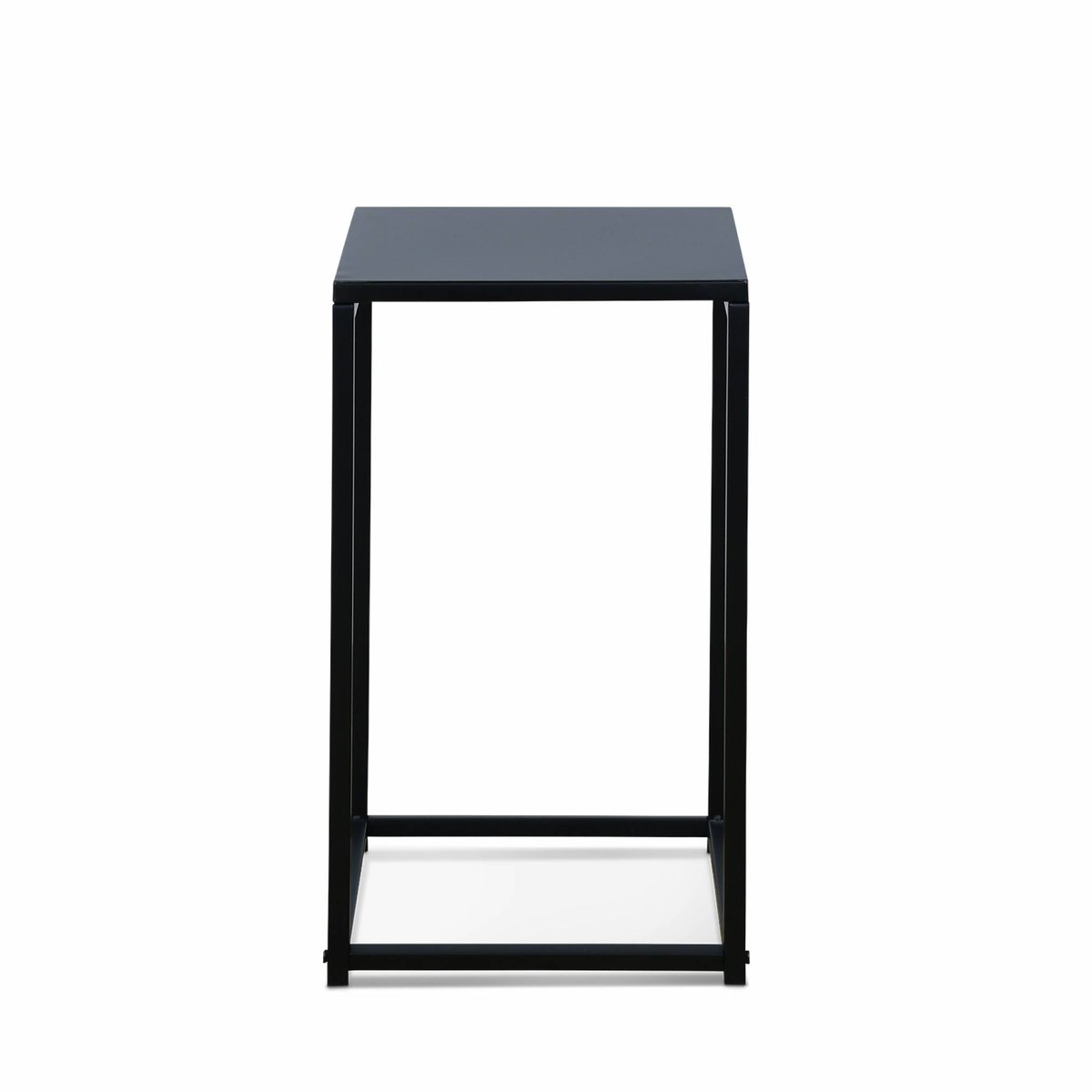 Table d'appoint gigogne/ bout de canapé, sellette (lot de 2) INDUSTRIELLE noir, SWEEEK