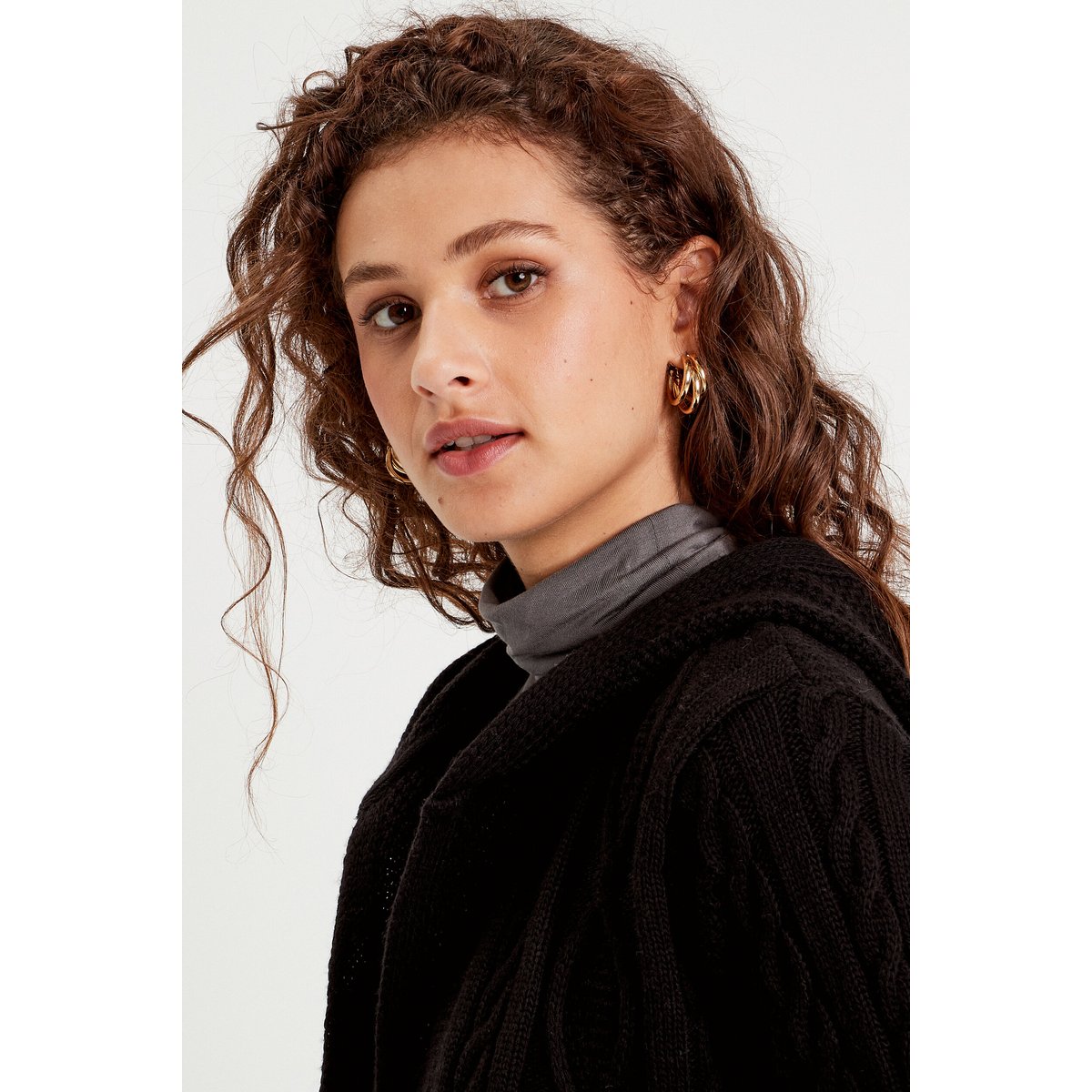 Gilet manches longues noir, CACHE CACHE