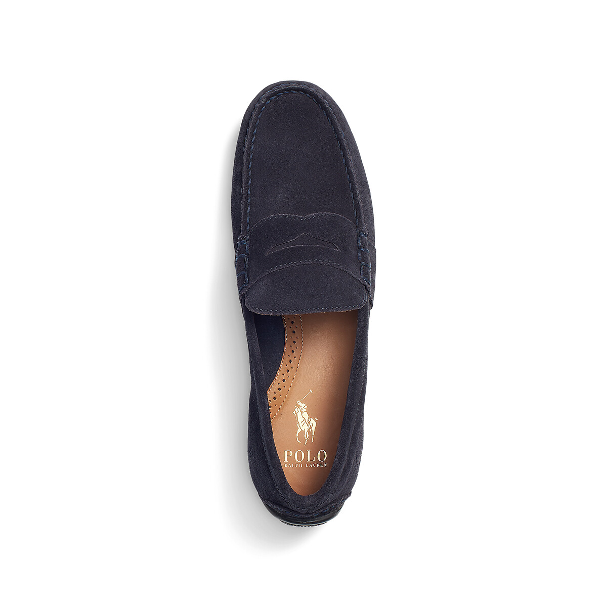 Mocassins en cuir suede Reynold bleu marine, POLO RALPH LAUREN
