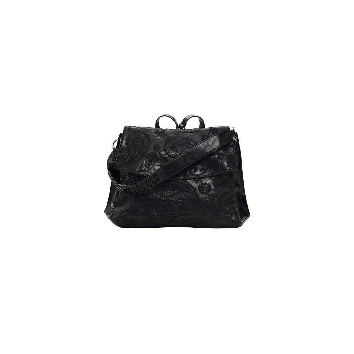Sac à dos Paisley moyen noir, DESIGUAL