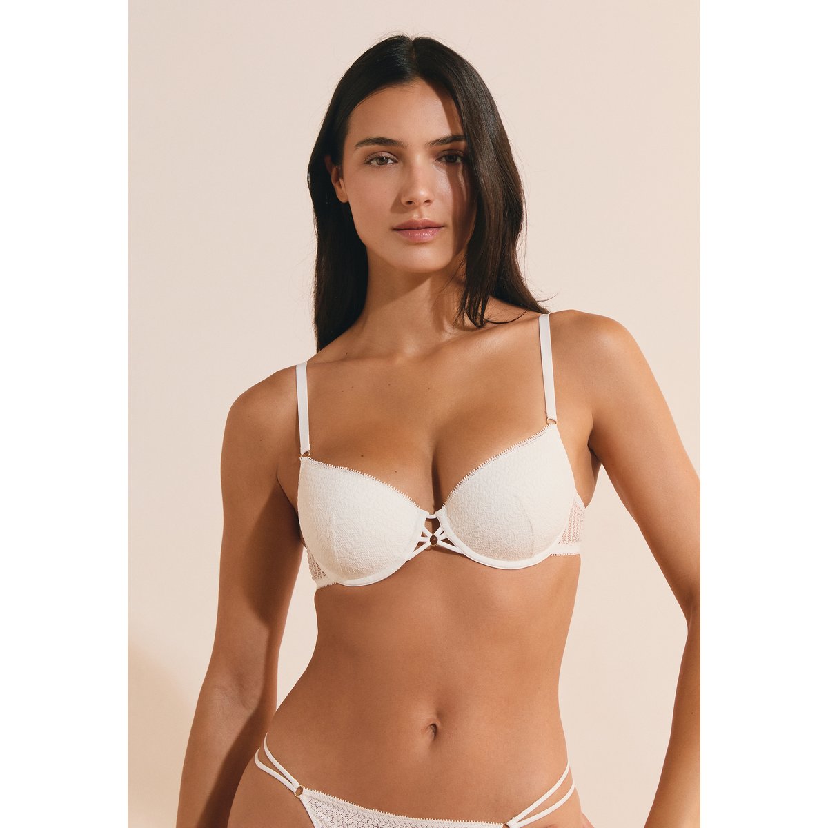 Soutien-gorge N.4 - Le coques fines en dentelle OASIS ecru, ETAM