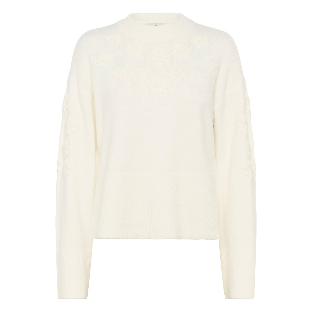 Pullover tricoté blanc, KAFFE