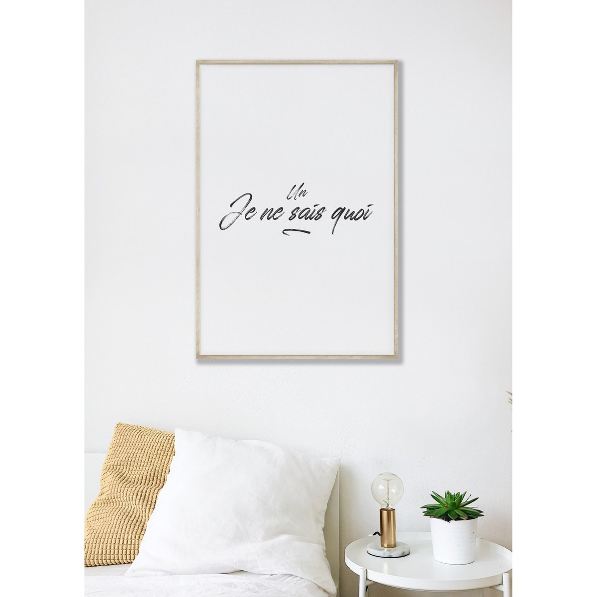 Affiche 'Un je ne sais quoi' blanc, L'AFFICHERIE