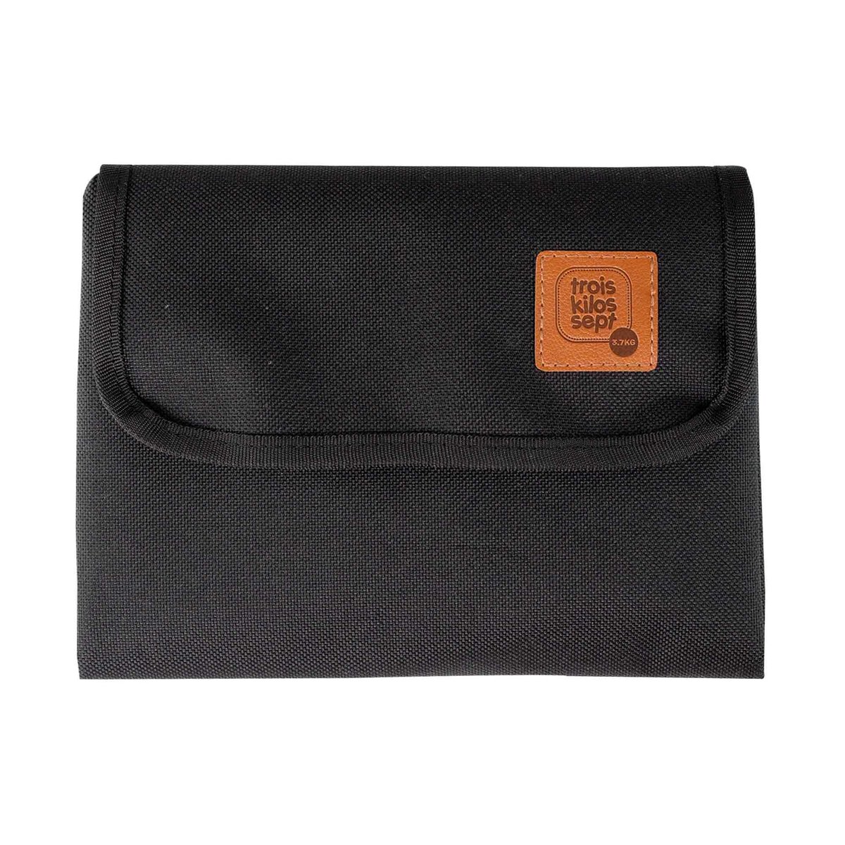Sac à dos à langer déperlant noir, TROIS KILOS SEPT