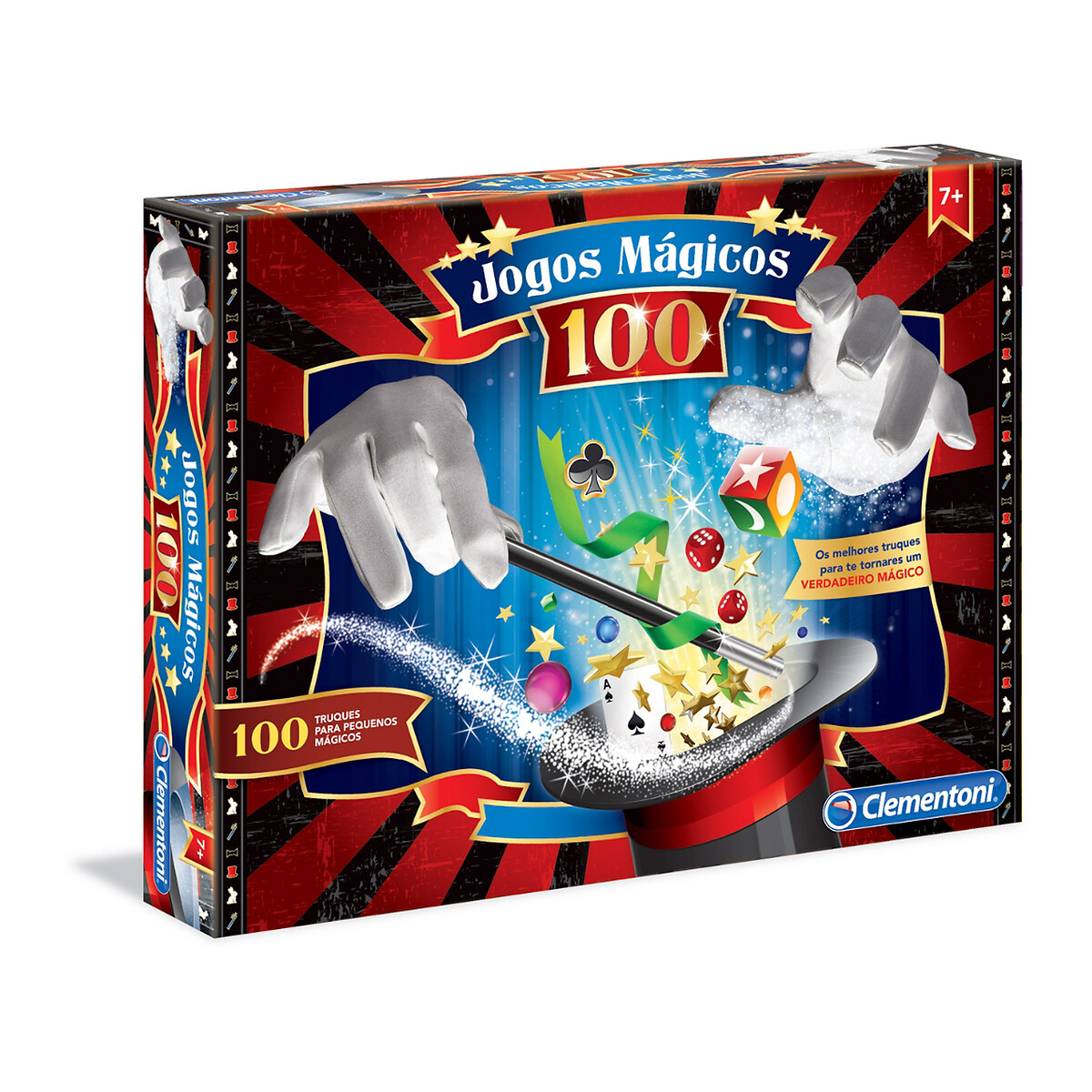 Brinquedo "100 Jogos mágicos", Clementoni multicolor, CLEMENTONI