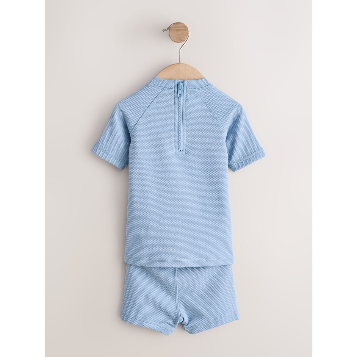 Ensemble de bain texturé bleu, NEXT