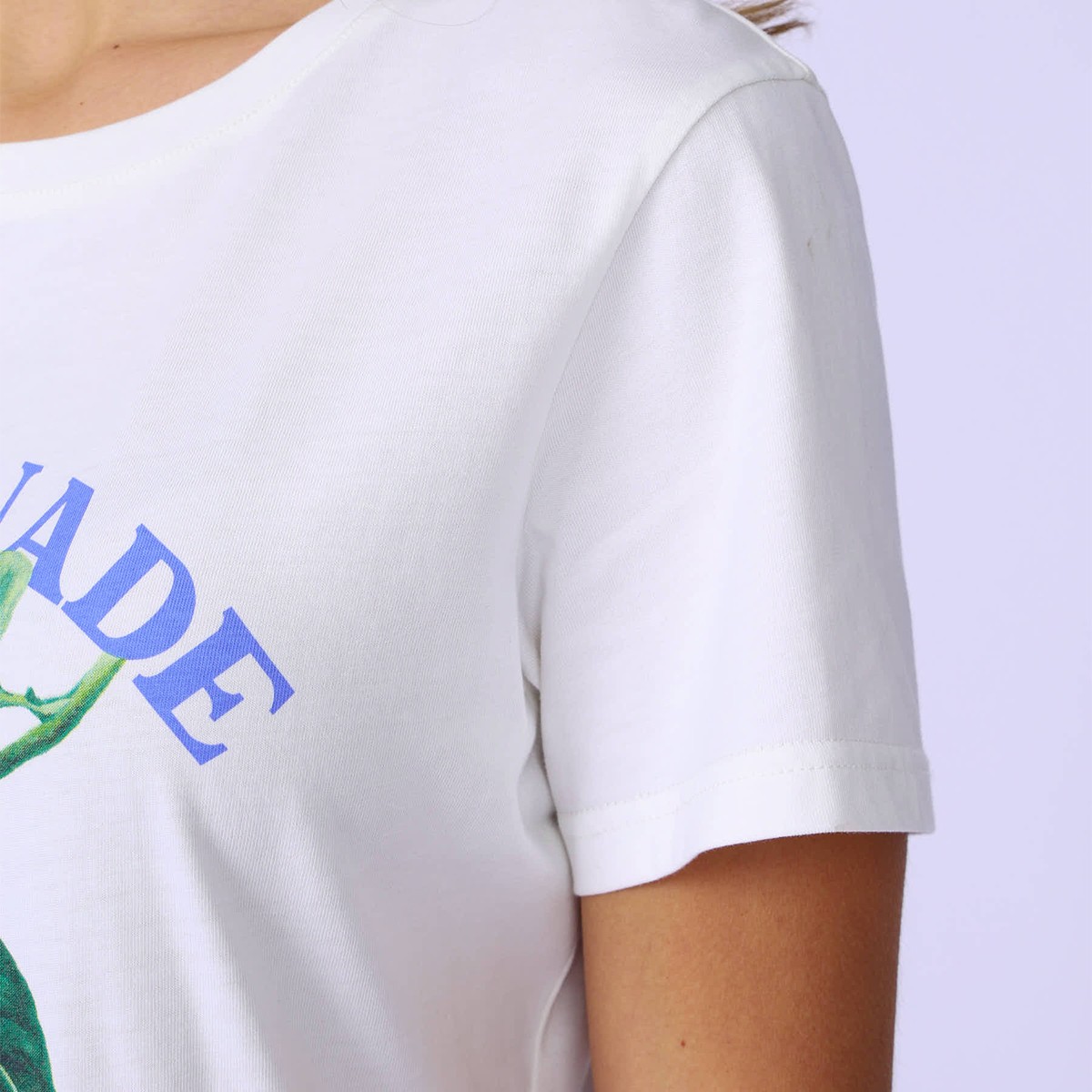 T-shirt citrons Gabriel blanc casse, MISE AU GREEN