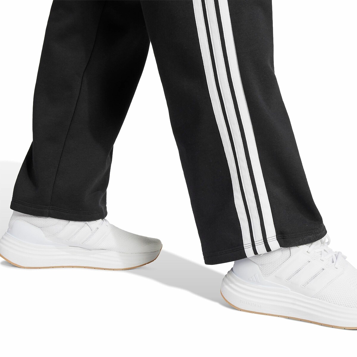 Pantalon large en molleton Essentials 3 stripes noir, ADIDAS SPORTSWEAR