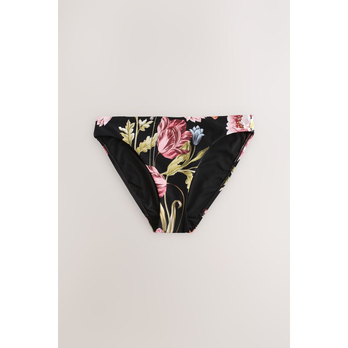 Bas de bikini imprimé fleuri - noir, NEXT