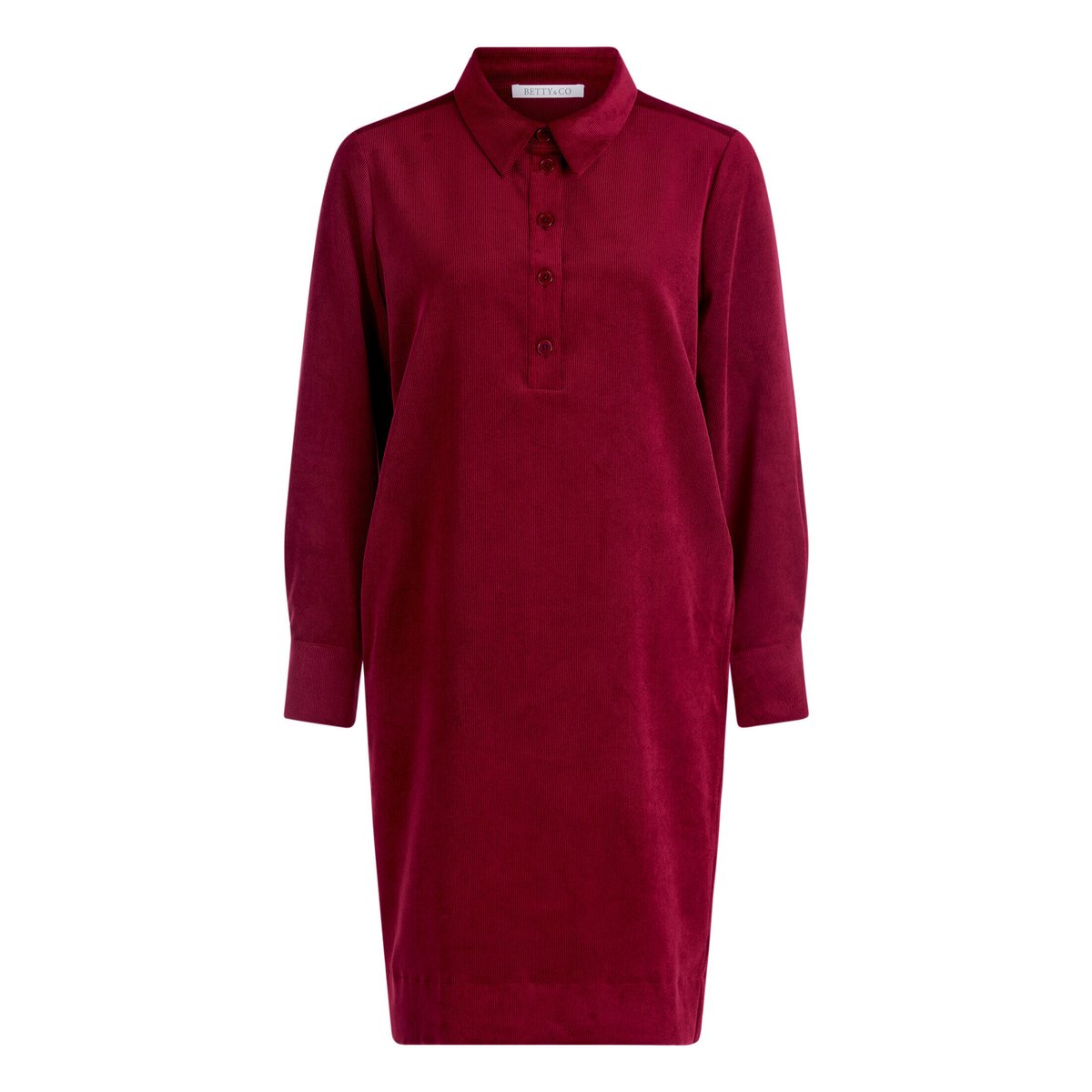 Robe casual à col fall burgundy, BETTY & CO