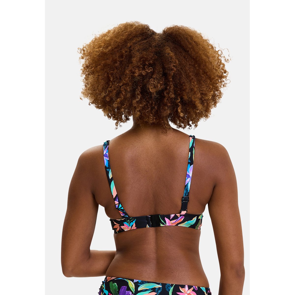 Haut de maillot de bain BARBADE paradis tropical noir, SANS COMPLEXE