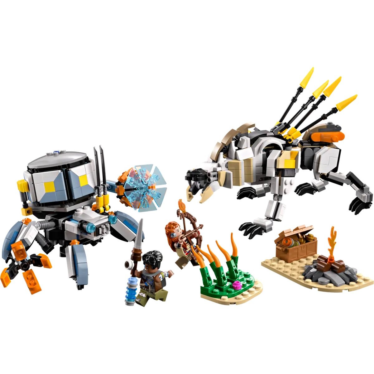 Horizon Adventures Aloy et Varl contre Testudien et Dents de scie multicolore, LEGO